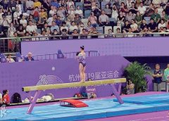 中國女子體操摘金 觀眾打氣不斷